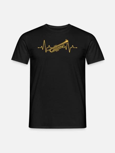 Trompete Trompetenspieler Trompeter - Männer T-Shirt - Schwarz