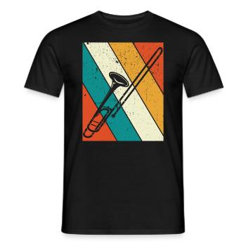 Trombone Joueur de trombone Tromboniste - T-shirt homme - noir - Devant - AI Model Male 178 light (178cm)