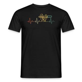 Trombone Joueur de trombone Tromboniste - T-shirt homme - noir - Devant - AI Model Male 178 light (178cm)