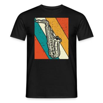 Saxophone Saxophoniste Saxophoniste - T-shirt homme - noir - Devant - AI Model Male 178 light (178cm)
