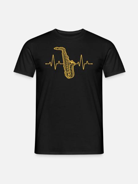 Saxophone Saxophone player Saxophonist - Men's T-Shirt - black