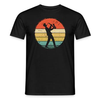 Saxophone Saxophoniste Saxophoniste - T-shirt homme - noir - Devant - AI Model Male 178 light (178cm)