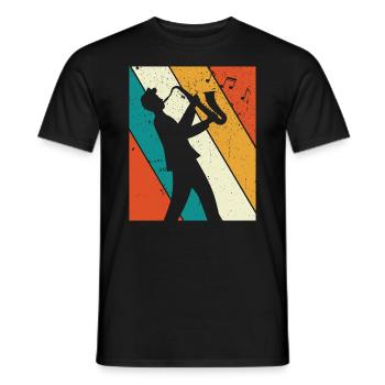 Saxophone Saxophoniste Saxophoniste - T-shirt homme - noir - Devant - AI Model Male 178 light (178cm)