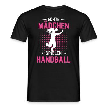 Handballer Handball Sport Handballspieler - Männer T-Shirt - Schwarz - Vorne - AI Model Male 178 light (178cm)