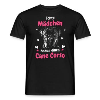 Cane Corso Italiano Hund - Männer T-Shirt - Schwarz - Vorne - AI Model Male 178 light (178cm)