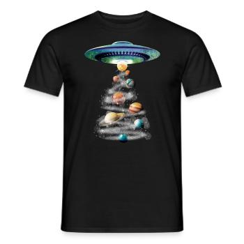 Alien UFO Aliens Außerirdischer - T-shirt homme - noir - Devant - AI Model Male 178 light (178cm)