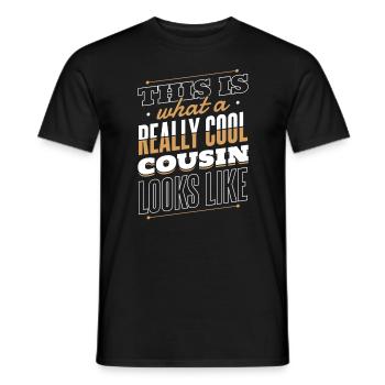 Cousins Cousin Familie - Männer T-Shirt - Schwarz - Vorne - AI Model Male 178 light (178cm)