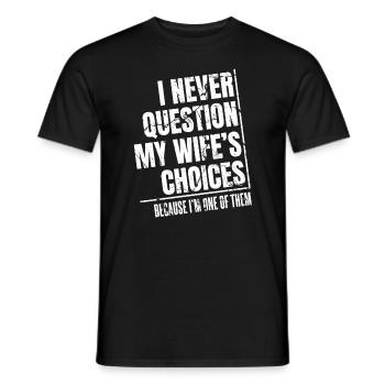 Ehemann Ehegatte Familie Hochzeit - Männer T-Shirt - Schwarz - Vorne - AI Model Male 178 light (178cm)