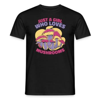 Pilz Pilze Funghi Champignon - Männer T-Shirt - Schwarz - Vorne - AI Model Male 178 light (178cm)