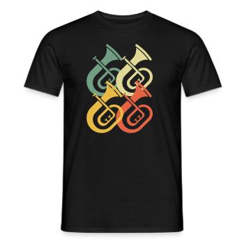 Tenorhorn Joueur de Tenorhorn Joueur de Tenorhorn Joueur de Tenorhorn - T-shirt homme - noir - Devant - AI Model Male 178 light (178cm)