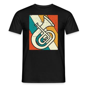 Tenorhorn Joueur de Tenorhorn Joueur de Tenorhorn Joueur de Tenorhorn - T-shirt homme - noir - Devant - AI Model Male 178 light (178cm)