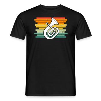 Tenorhorn Joueur de Tenorhorn Joueur de Tenorhorn Joueur de Tenorhorn - T-shirt homme - noir - Devant - AI Model Male 178 light (178cm)