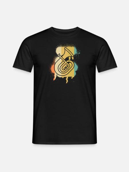 Tenorhorn Tenorhornspieler Tenorhornist - Männer T-Shirt - Schwarz