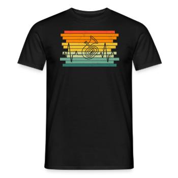 Tenorhorn Joueur de Tenorhorn Joueur de Tenorhorn Joueur de Tenorhorn - T-shirt homme - noir - Devant - AI Model Male 178 light (178cm)