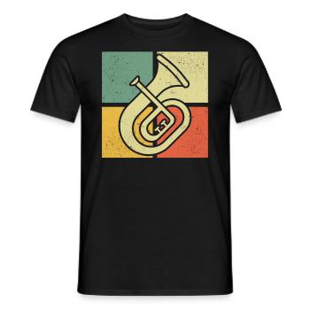 Tenorhorn Joueur de Tenorhorn Joueur de Tenorhorn Joueur de Tenorhorn - T-shirt homme - noir - Devant - AI Model Male 178 light (178cm)