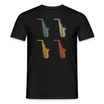 Saxophone Saxophoniste Saxophoniste - T-shirt homme - noir - Devant - AI Model Male 178 light (178cm)