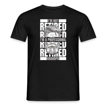 Grand-père Grand-père Famille Fête des pères - T-shirt homme - noir - Devant - AI Model Male 178 light (178cm)
