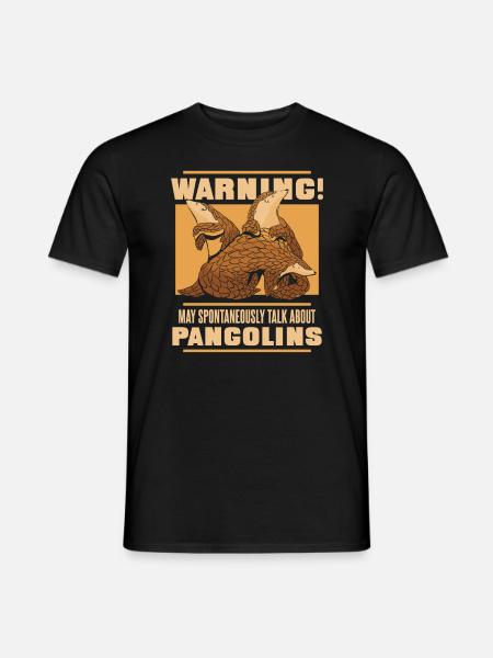 Pangolin Animal Pangolins Endangered Ar - Men's T-Shirt - black
