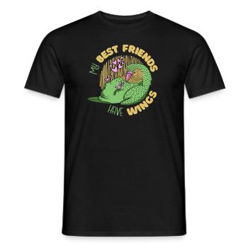 Sittich Wellensittich Vogel Tier - Männer T-Shirt - Schwarz - Vorne - AI Model Male 178 light (178cm)