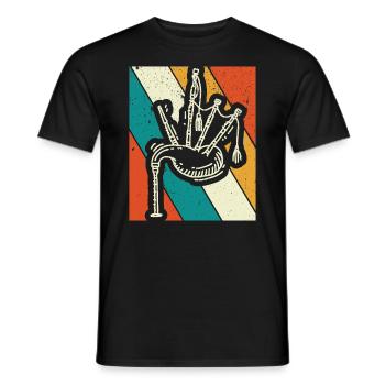 Bagpipes Bagpipes Bagpipe - Men's T-Shirt - black - Front - AI Model Male 178 light (178cm)