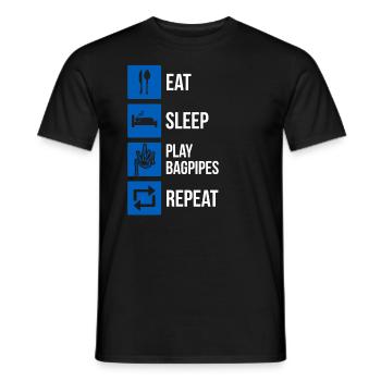 Cornemuse Cornemuse Cornemuse - T-shirt homme - noir - Devant - AI Model Male 178 light (178cm)