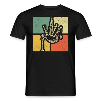 Bagpipes Bagpipes Bagpipe - Men's T-Shirt - black - Front - AI Model Male 178 light (178cm)
