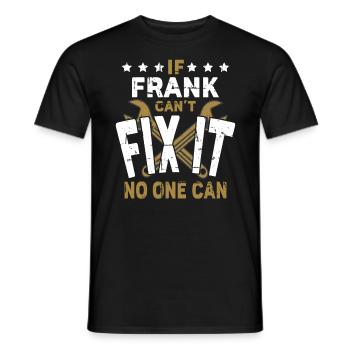 Frank Name Geschenk Vorname Geburtstag - Männer T-Shirt - Schwarz - Vorne - AI Model Male 178 light (178cm)