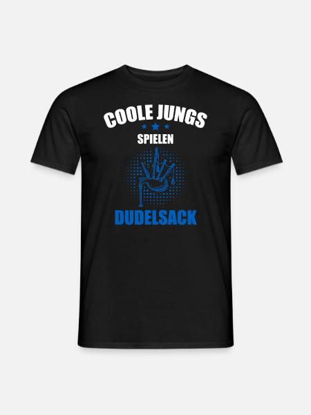 Dudelsack Dudelsackspieler Sackpfeife - Männer T-Shirt - Schwarz