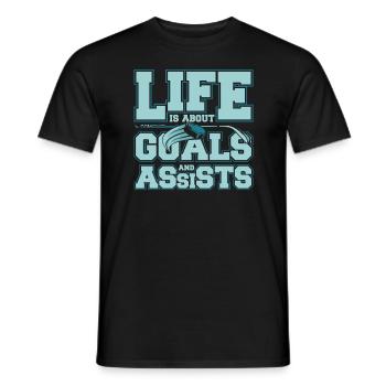 Sports de hockey sur glace - T-shirt homme - noir - Devant - AI Model Male 178 light (178cm)