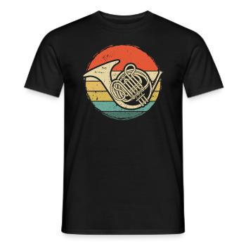 Français corniste Français corniste Français corniste - T-shirt homme - noir - Devant - AI Model Male 178 light (178cm)