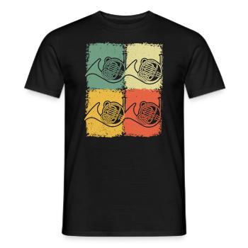 Français corniste Français corniste Français corniste - T-shirt homme - noir - Devant - AI Model Male 178 light (178cm)
