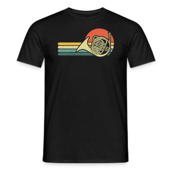 Français corniste Français corniste Français corniste - T-shirt homme - noir - Devant - AI Model Male 178 light (178cm)