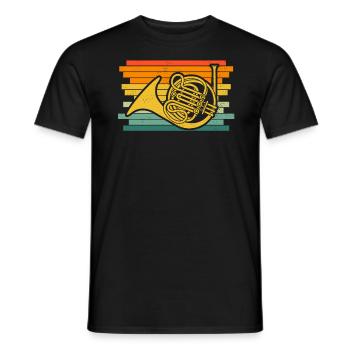 Français corniste Français corniste Français corniste - T-shirt homme - noir - Devant - AI Model Male 178 light (178cm)