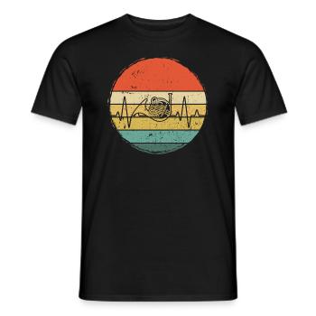 Waldhorn Waldhornspieler Waldhornist - Männer T-Shirt - Schwarz - Vorne - AI Model Male 178 light (178cm)