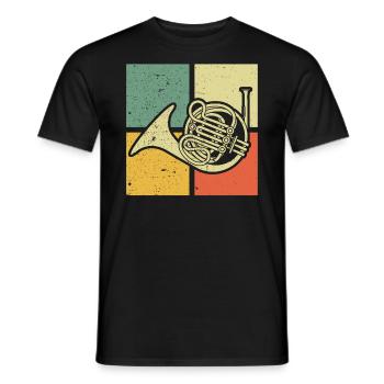 Français corniste Français corniste Français corniste - T-shirt homme - noir - Devant - AI Model Male 178 light (178cm)