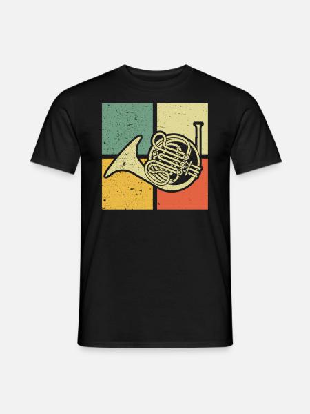 Waldhorn Waldhornspieler Waldhornist - Männer T-Shirt - Schwarz