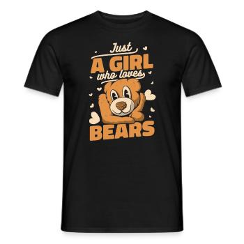 Ours Grizzli Ours brun Ours - T-shirt homme - noir - Devant - AI Model Male 178 light (178cm)