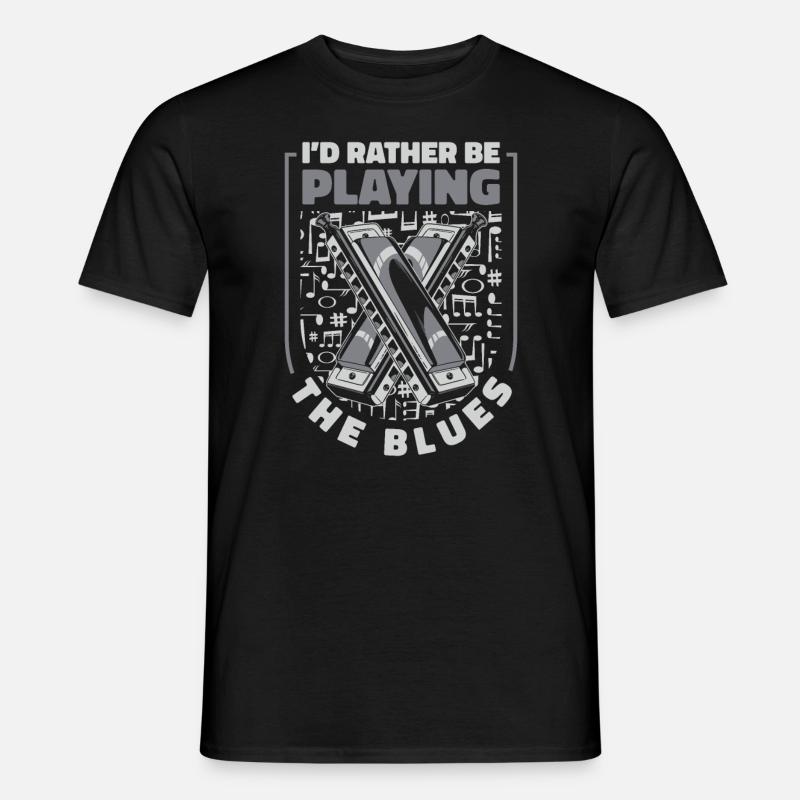 Harmonica Harmonica Instrument Music - Men’s T-shirt - black