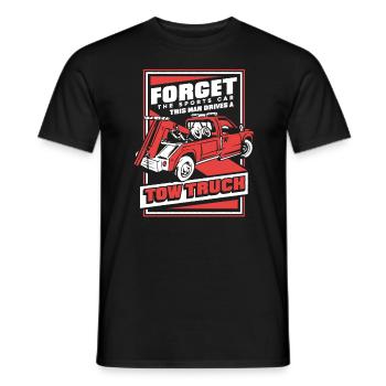 Abschleppwagen Truck Abschlepper - Männer T-Shirt - Schwarz - Vorne - AI Model Male 178 light (178cm)