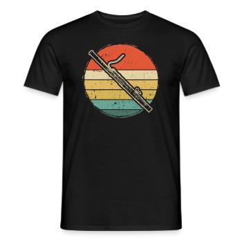 Bassoon Bassoon Bassoon Player Bassoonist - Men's T-Shirt - black - Front - AI Model Male 178 light (178cm)