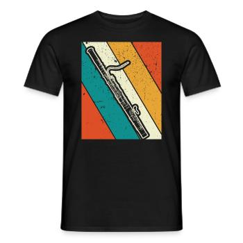 Bassoon Bassoon Bassoon Player Bassoonist - Men's T-Shirt - black - Front - AI Model Male 178 light (178cm)