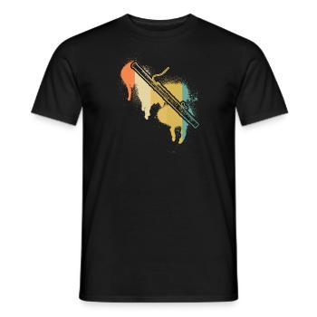 Bassoon Bassoon Bassoon Player Bassoonist - Men's T-Shirt - black - Front - AI Model Male 178 light (178cm)
