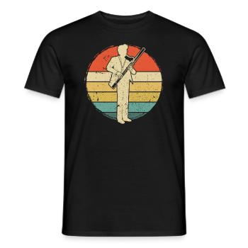 Bassoon Bassoon Bassoon Player Bassoonist - Men's T-Shirt - black - Front - AI Model Male 178 light (178cm)