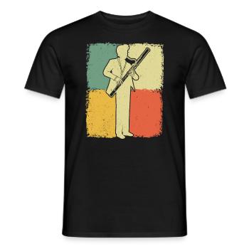 Bassoon Bassoon Bassoon Player Bassoonist - Men's T-Shirt - black - Front - AI Model Male 178 light (178cm)