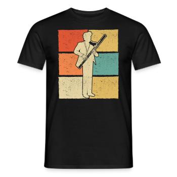 Bassoon Bassoon Bassoon Player Bassoonist - Men's T-Shirt - black - Front - AI Model Male 178 light (178cm)