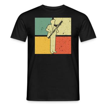 Bassoon Bassoon Bassoon Player Bassoonist - Men's T-Shirt - black - Front - AI Model Male 178 light (178cm)