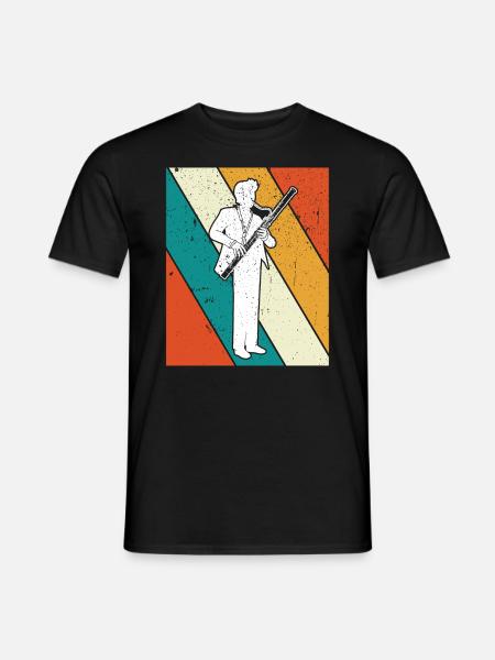 Fagott Fagottspieler Fagottist - Männer T-Shirt - Schwarz