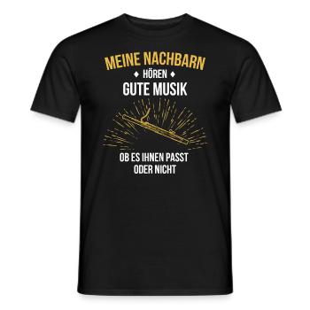 Fagott Fagottspieler Fagottist - Männer T-Shirt - Schwarz - Vorne - AI Model Male 178 light (178cm)