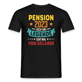Rentner Sprüche Rente Geschenk Lustig Ruhestand - Männer T-Shirt - Schwarz - Vorne - AI Model Male 178 light (178cm)