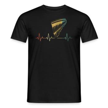 Panflute Panflute player Panflutist - Men's T-Shirt - black - Front - AI Model Male 178 light (178cm)